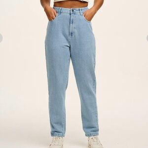 Lucy & Yak Light Blue Straight Leg Jeans